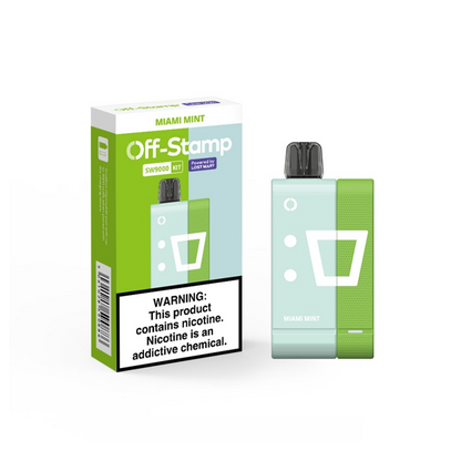 Off Stamp Disposable Kit 9000 Puffs 13mL 50mg (Disposable + Power Dock) | Miami Mint with packaging