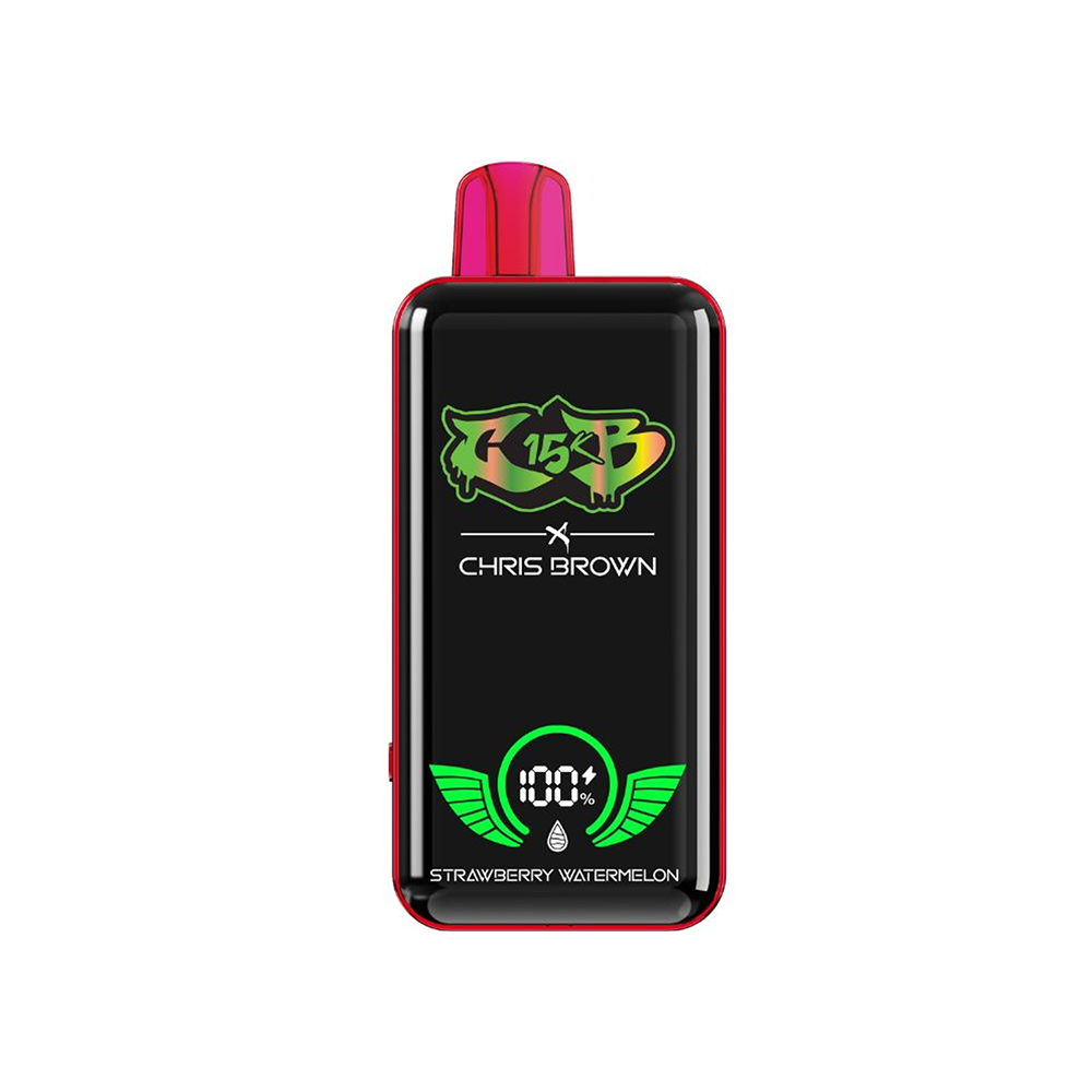 Chris Brown CB15K Disposable 15000 Puffs 15mL 50mg Strawberry Watermelon