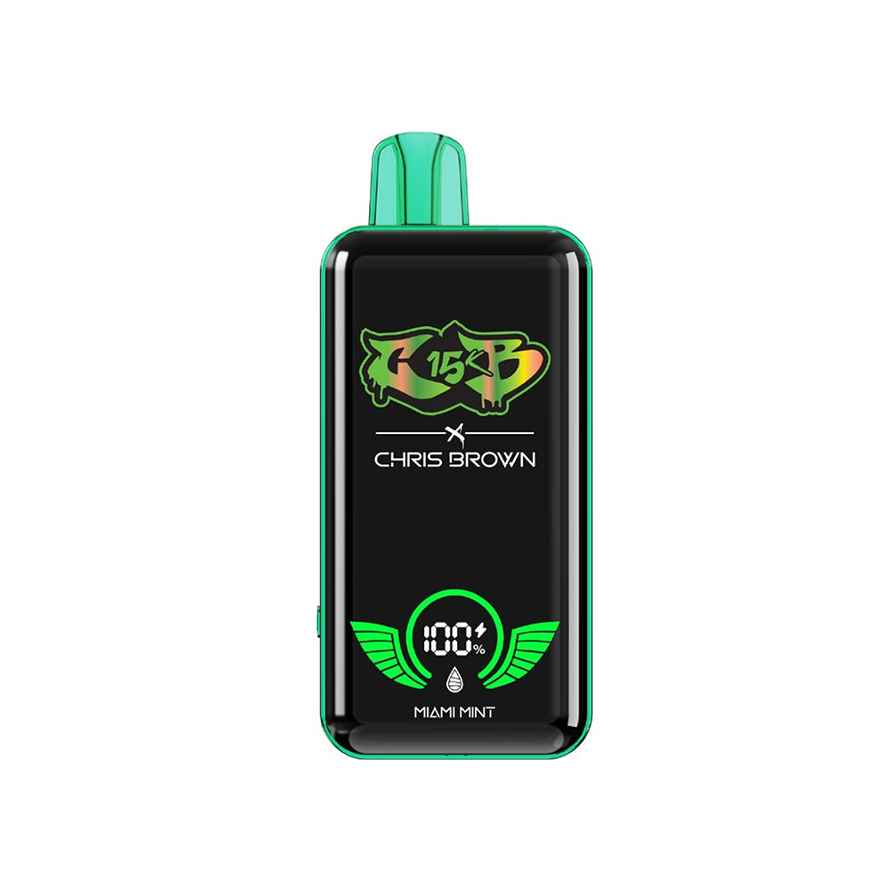 Chris Brown CB15K Disposable 15000 Puffs 15mL 50mg Miami mint