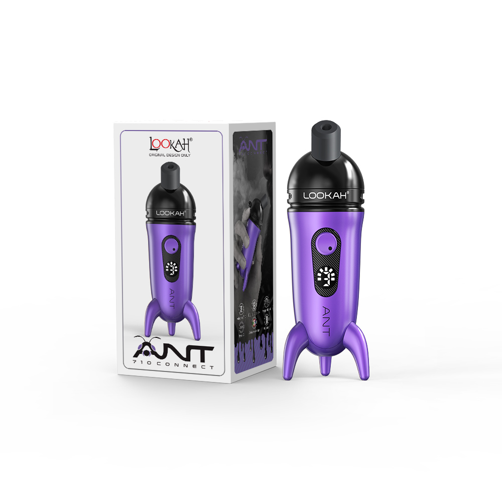 Lookah Ant 710 Battery Mod Purple with packaging