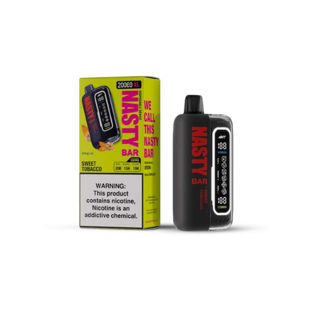 Nasty Bar XL Disposable 20,000 Puffs 17mL 50mg  Sweet Tobacco with packaging