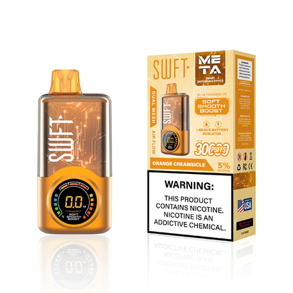 SWFT Meta Disposable 30000 Puffs 24mL 50mg - orange creamsicle with packaging