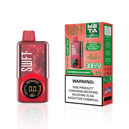 SWFT Meta Disposable 30000 Puffs 24mL 50mg - watermelon slushy with packaging