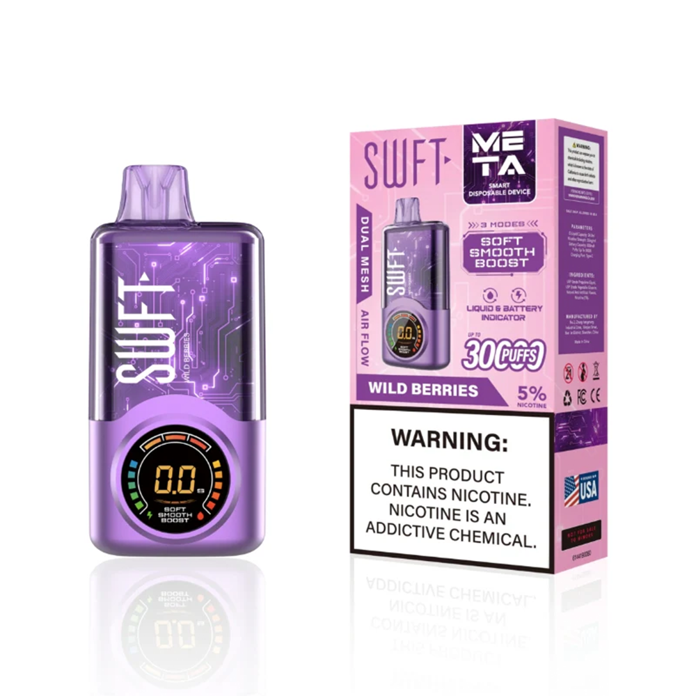 SWFT Meta Disposable 30000 Puffs 24mL 50mg - wild berries with packaging