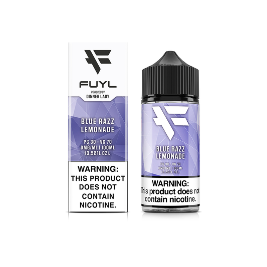 Blue Razz Lemonade by Fuyl Series E-Liquid 100mL (Freebase) with packaging