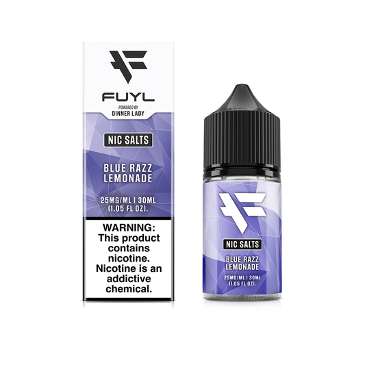 Blue Razz Lemonade by Fuyl Salt Series E-Liquid 30mL (Salt Nic) with packaging