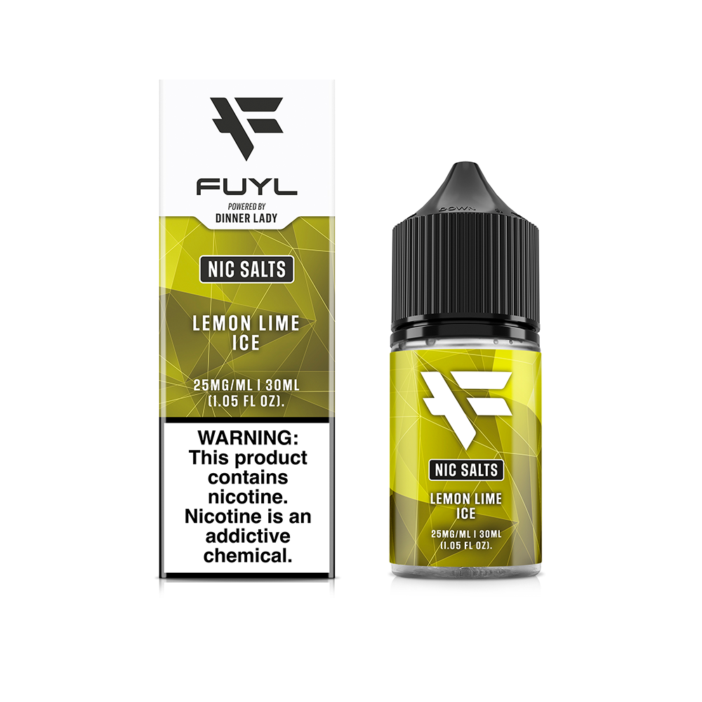 Lemon Lime Ice by Fuyl Series E-Liquid 30mL (Salt Nic) with packaging