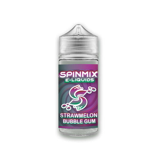 Strawmelon Bubble Gum by Spinmix Series E-Liquid 100mL (Freebase) bottle