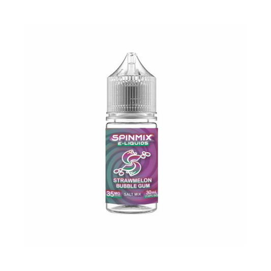 Strawmelon Bubble Gum by Spinmix Salt Series E-Liquid 30mL (Salt Nic)