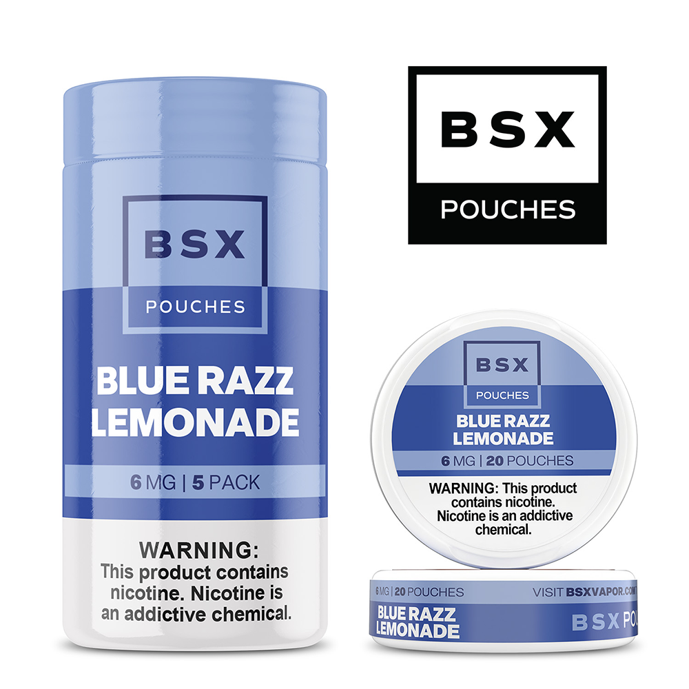 Basix Nicotine Pouches (20ct Can)(5-Can Pack) blue razz lemonade