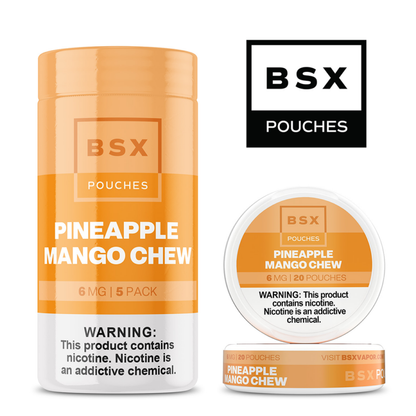 Basix Nicotine Pouches (20ct Can)(5-Can Pack) pineapple mango chew