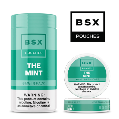 Basix Nicotine Pouches (20ct Can)(5-Can Pack) the mint