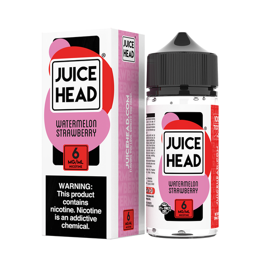 Watermelon Strawberry by Juice Head Series E-Liquid 100mL (Freebase) with packaging