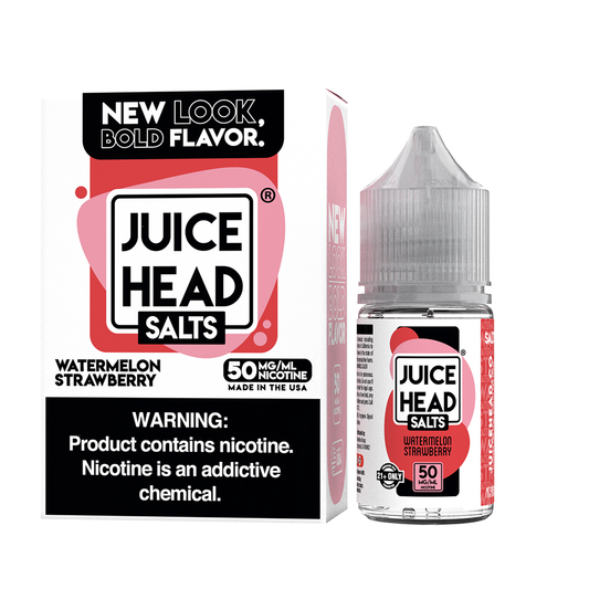 Watermelon Strawberry by Juice Head Salt Series E-Liquid 30mL (Salt Nic) with packaginmg