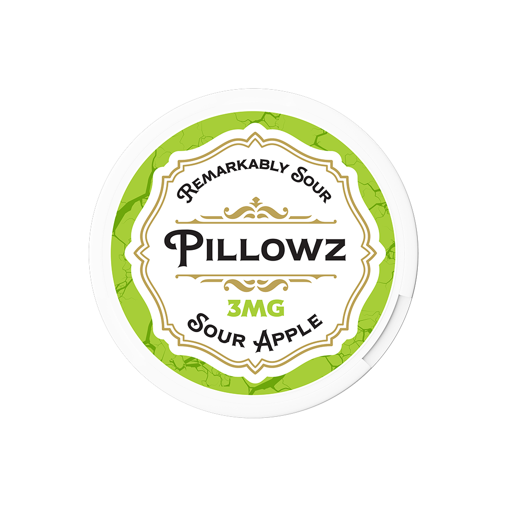 Pillowz TFN Nicotine Pouches (20ct Can)(5-Can Pack) Sour Apple