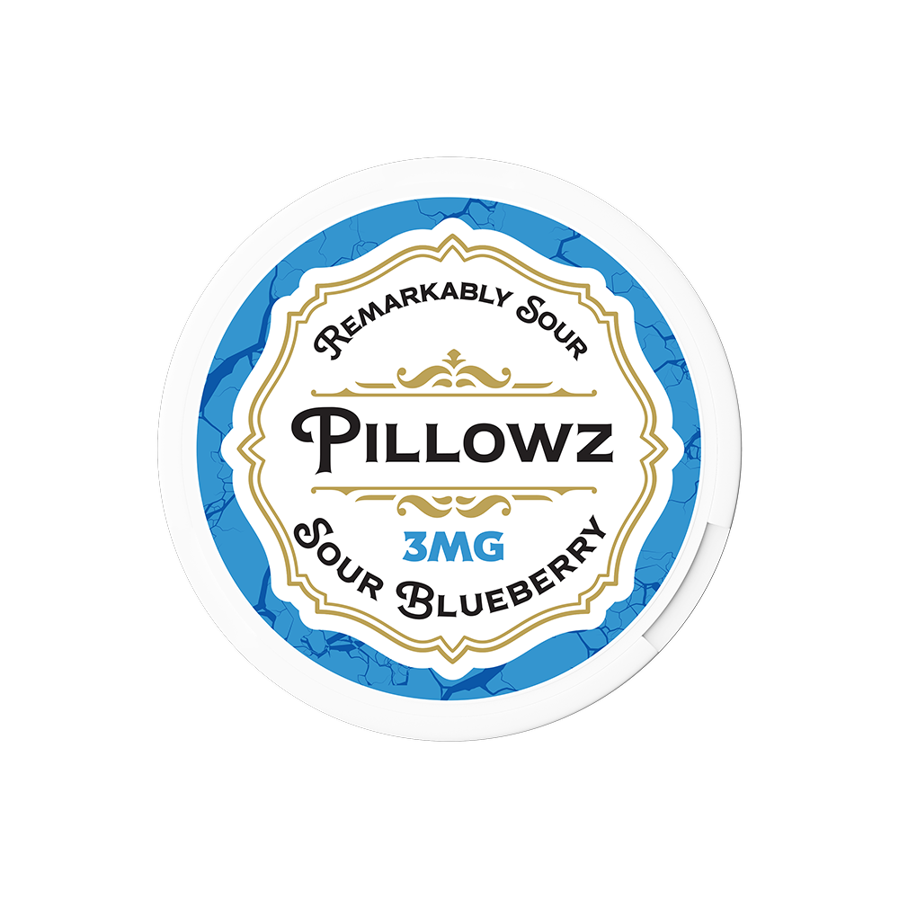 Pillowz TFN Nicotine Pouches (20ct Can)(5-Can Pack) Sour Blueberry