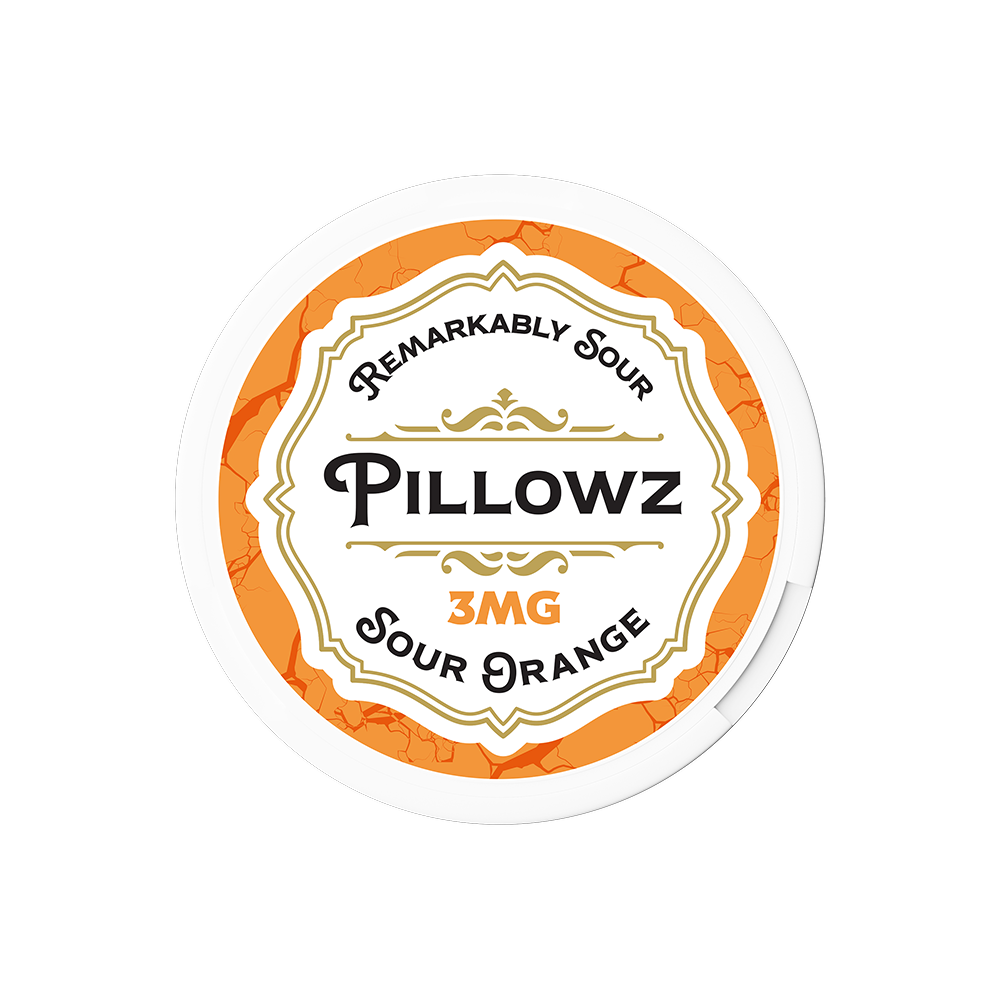 Pillowz TFN Nicotine Pouches (20ct Can)(5-Can Pack) Sour Orange