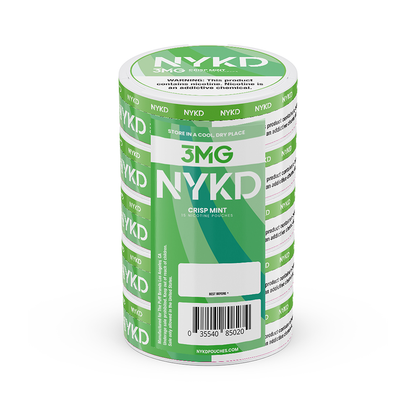 NYKD Nicotine Pouches (20ct Can)(5-Can Pack) - crisp mint