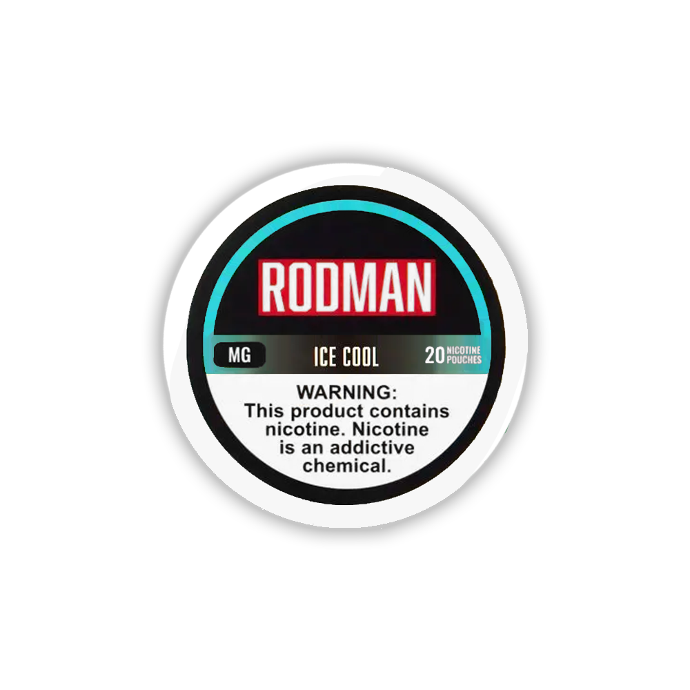 Rodman Nicotine Pouches (20ct Can)(5-Can Pack) Ice Cool