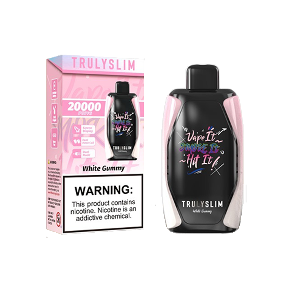 Truly Bar Trulyslim 20K Disposable 20000 Puffs 18mL 50mg | white gummy with packaging