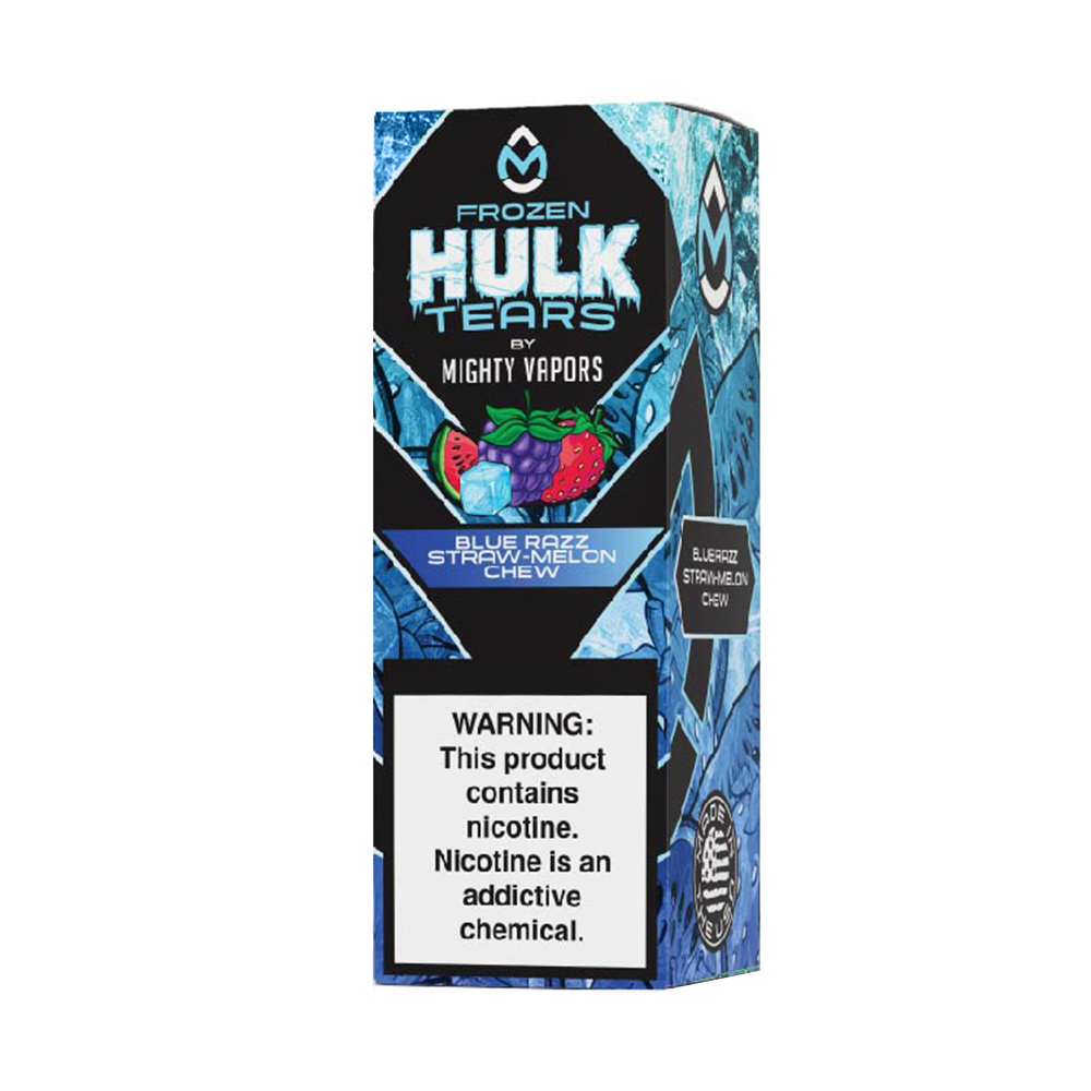 Frozen Blue Razz Straw Melon Chew by Hulk Tears Salt Series E-Liquid 30mL (Salt Nic)