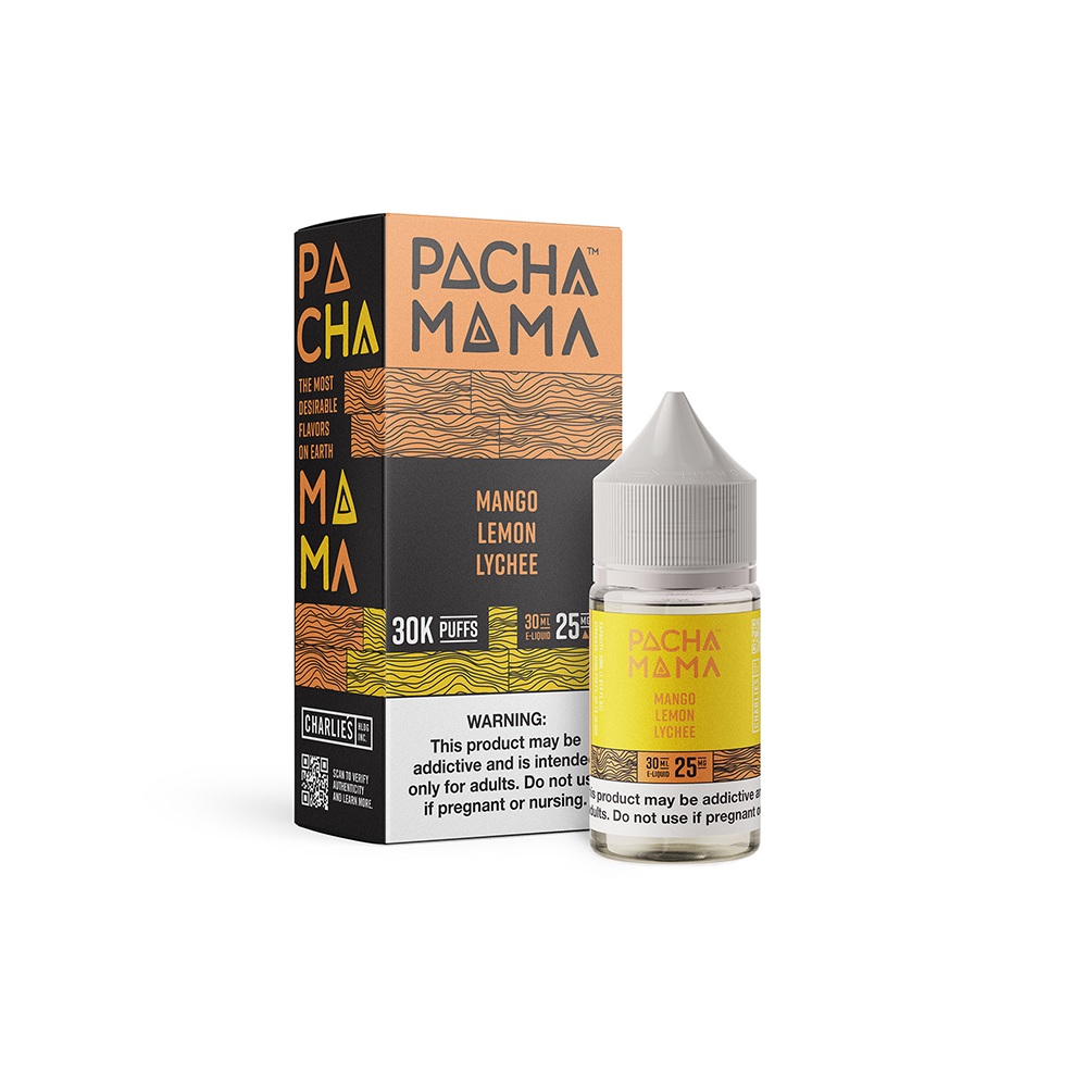 Mango Lemon Lychee by Pachamama PLUS Metatine Salt Series E-Liquid 30mL (Salt Nic)