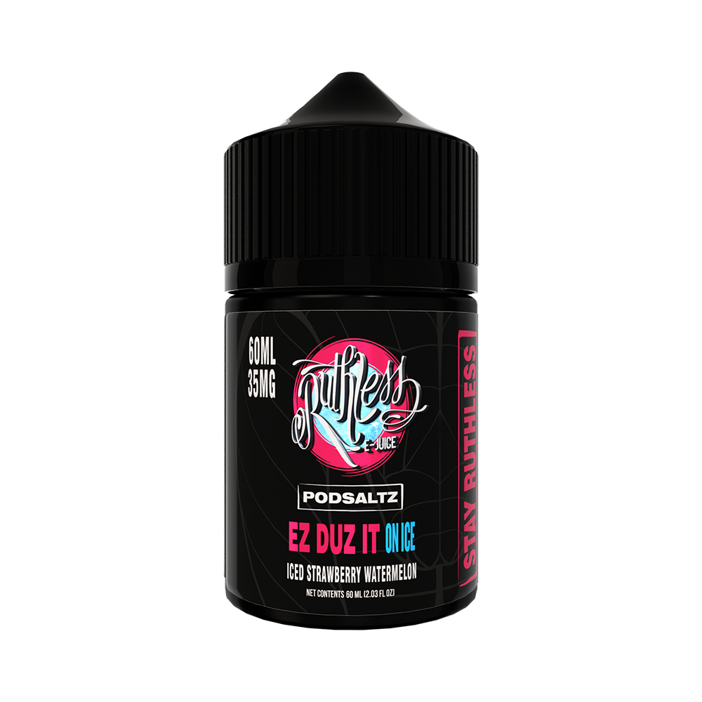 Ez Duz It On Ice by Ruthless Salt Series E-Liquid 60mL (Salt Nic) 