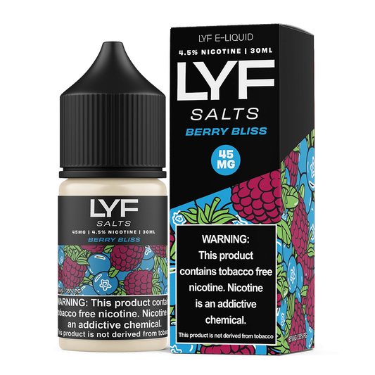 Berry Bliss by LYF Series E-Liquid 30mL (Salt Nic) with packaging