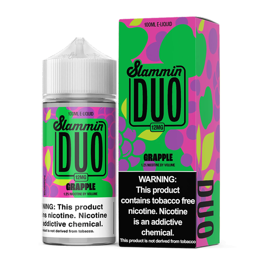 Grapple by Slammin Duo Series E-Liquid 100mL (Freebase) with packaging