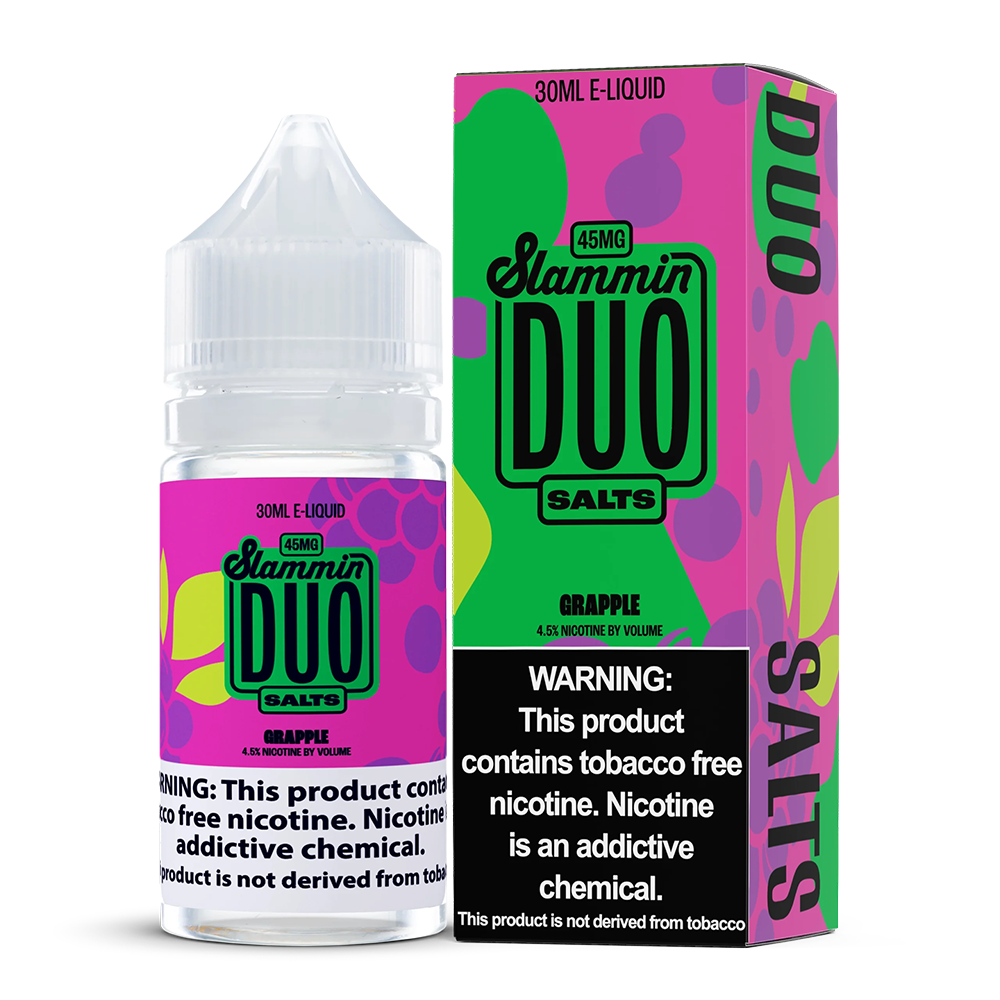 Grapple by Slammin Duo Series E-Liquid 30mL (Salt Nic)with packaging