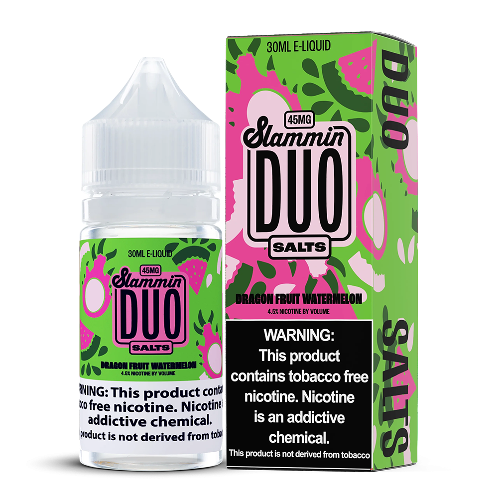 Dragonfruit Watermelon by Slammin Duo Series E-Liquid 30mL (Salt Nic)with packaging