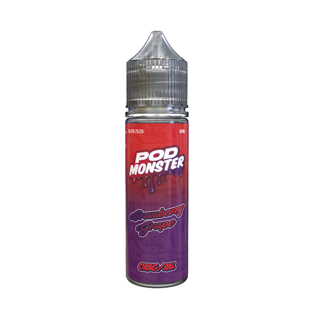 Cranberry Grape by Pod Monster Series E-Liquid 60mL (Freebase)