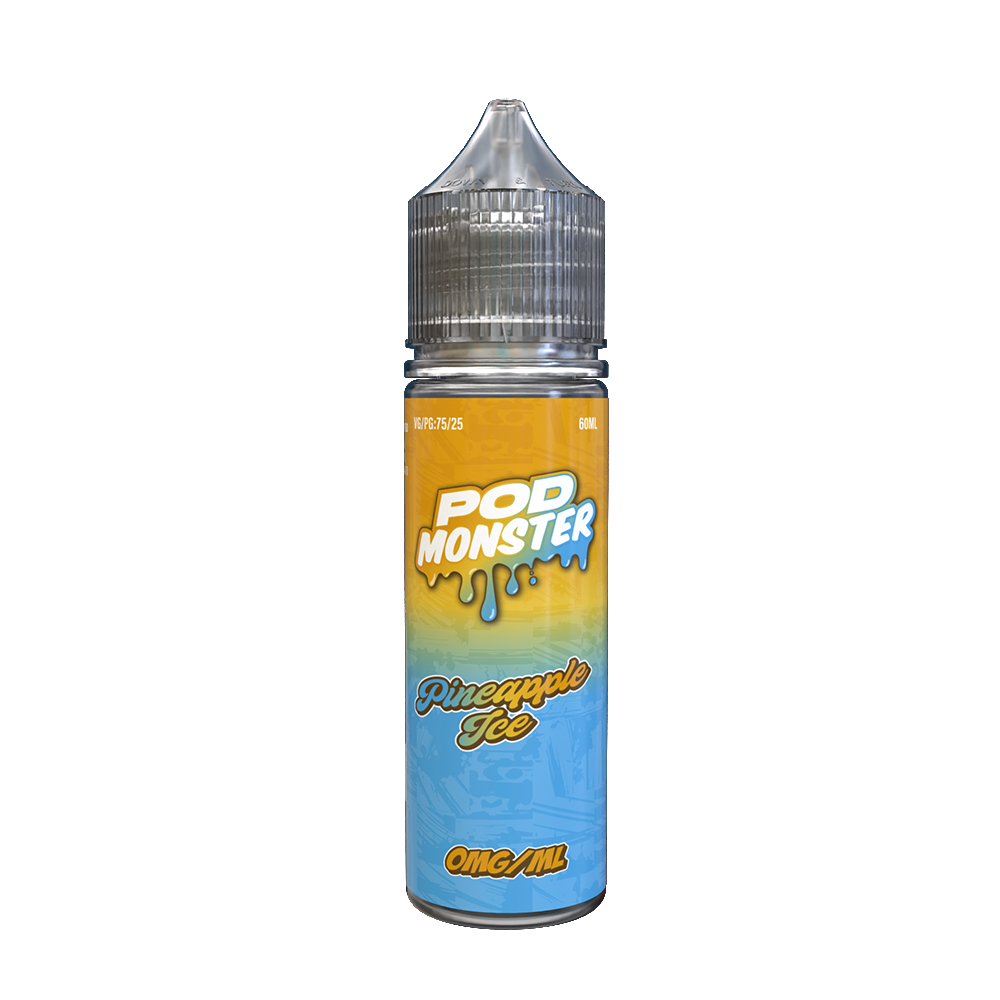 Pineapple Ice by Pod Monster Series E-Liquid 60mL (Freebase)