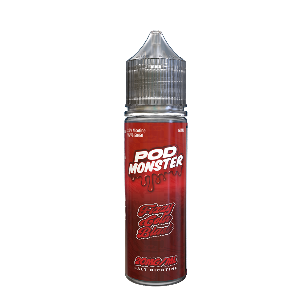 Fizzy Cola Blast by Pod Monster Series E-Liquid 60mL (Salt Nic) 