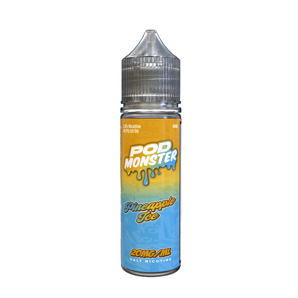 Pineapple Ice by Pod Monster Series E-Liquid 60mL (Salt Nic)