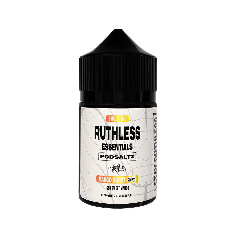 Mango Burst On Ice by Ruthless Essentials Salt Series E-Liquid 60mL (Salt Nic)