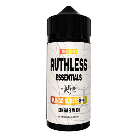 Mango Burst On Ice by Ruthless Essentials Series E-Liquid 100mL (Freebase)