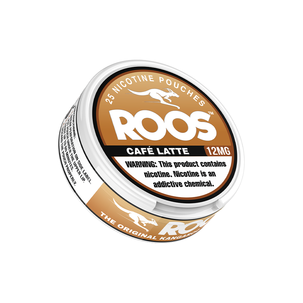 Roos Nicotine Pouches (25ct Can)(5-Can Pack) cafe latte 12mg