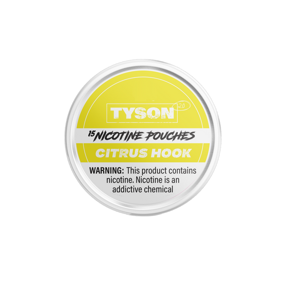 Tyson 2.0 Nicotine Pouches (15ct Can)(5-Can Pack) citrus hook