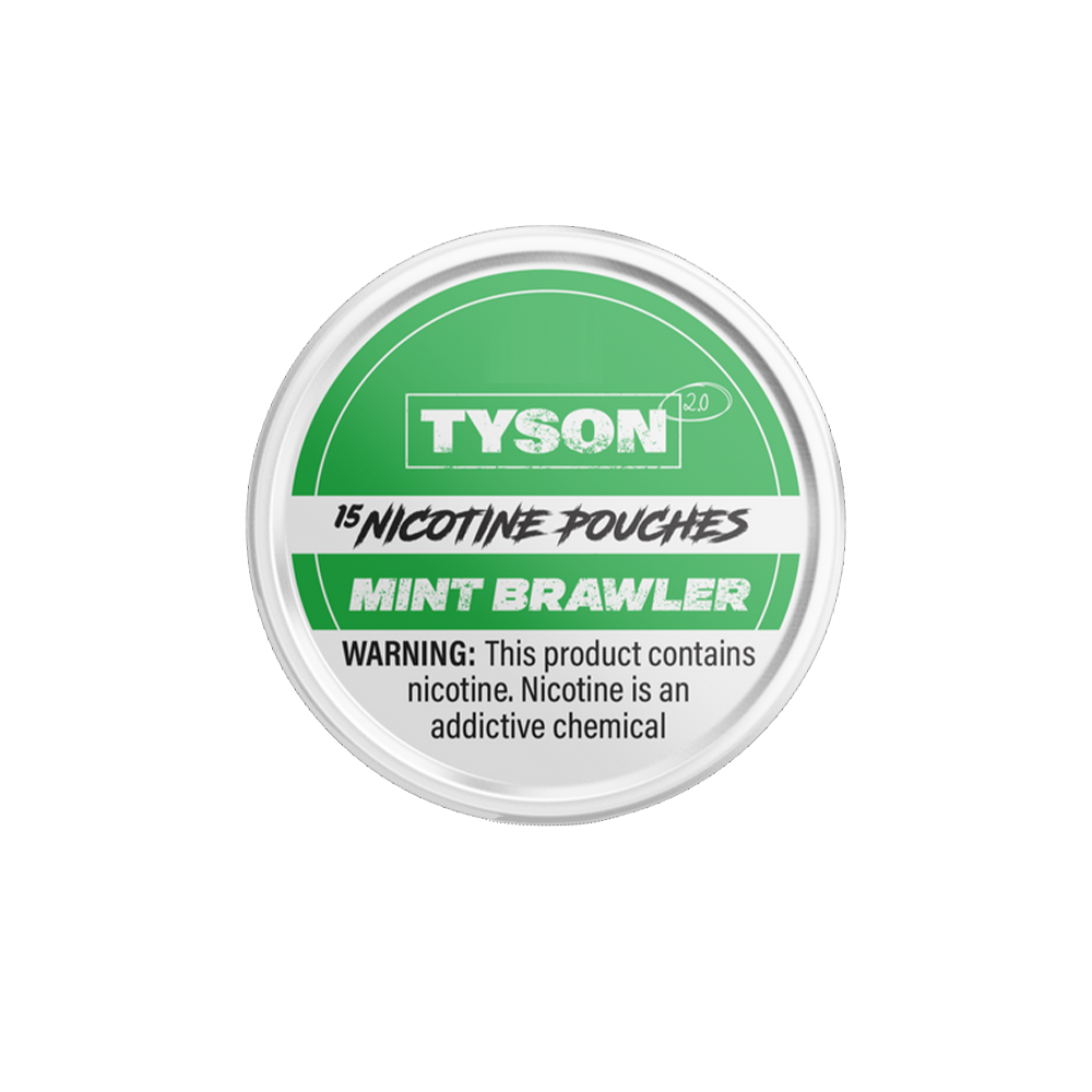 Tyson 2.0 Nicotine Pouches (15ct Can)(5-Can Pack) mint brawler