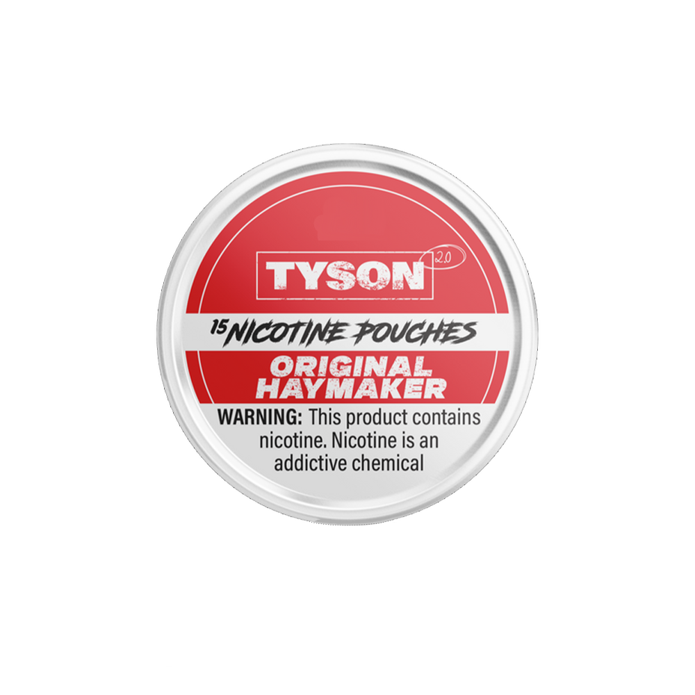 Tyson 2.0 Nicotine Pouches (15ct Can)(5-Can Pack) original haymaker