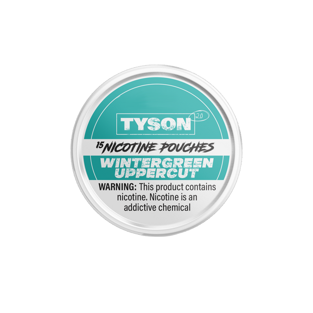 Tyson 2.0 Nicotine Pouches (15ct Can)(5-Can Pack) wintergreen uppercut