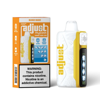 Adjust MyCool Disposable 40000 Puff 20mL 50mg | mango magic with packaging