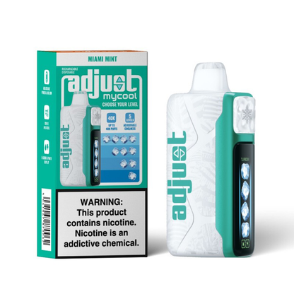 Adjust MyCool Disposable 40000 Puff 20mL 50mg | miami mint with packaging