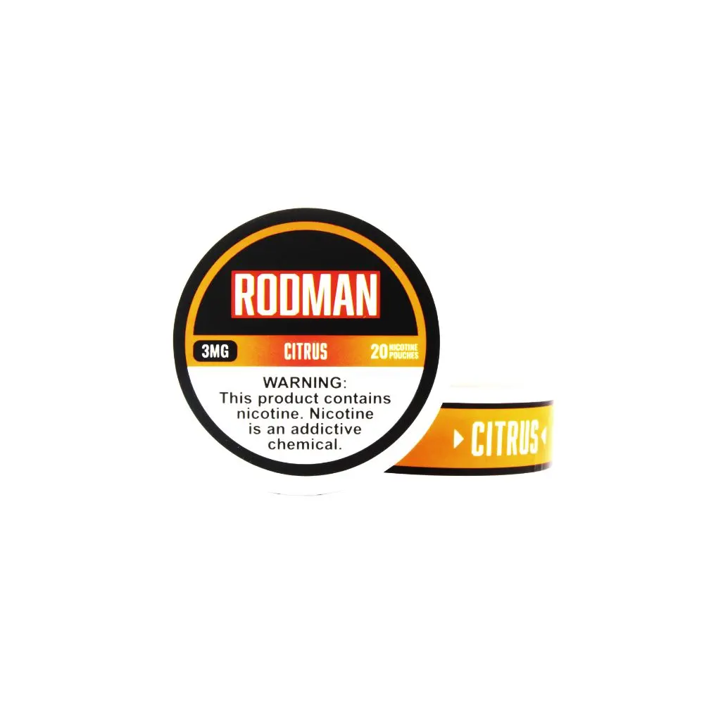 Rodman Nicotine Pouches (20ct Can)(5-Can Pack) citrus