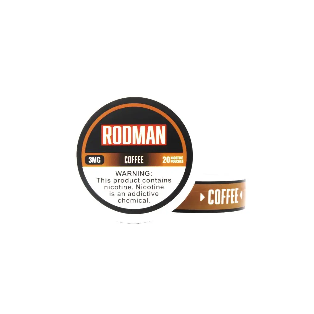 Rodman Nicotine Pouches (20ct Can)(5-Can Pack) coffee