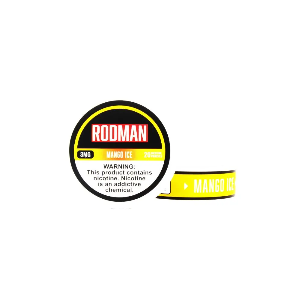 Rodman Nicotine Pouches (20ct Can)(5-Can Pack) mango ice