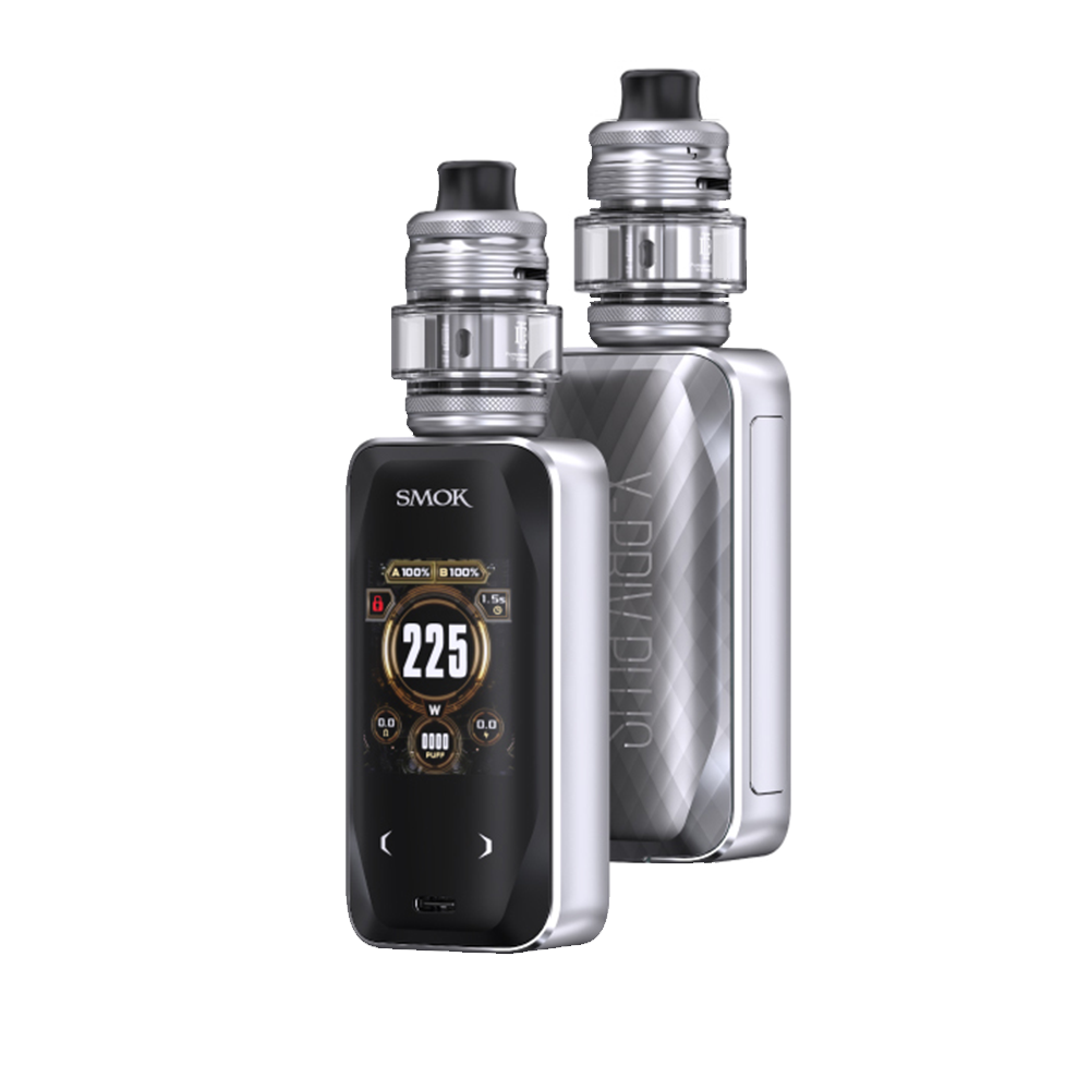 SMOK X-Priv Plus 225W Box Mod Starter Kit| silver lines