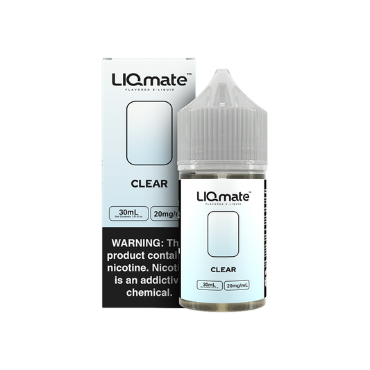 Clear by 7Daze Liqmate Salt Series E-Liquid 30mL (Salt Nic) with packaging