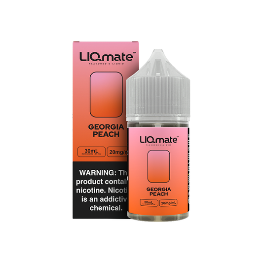 Georgia Peach by 7Daze Liqmate Salt Series E-Liquid 30mL (Salt Nic) with packaging